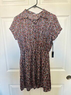 3rd+Malt M Short Sleeve Floral Dress